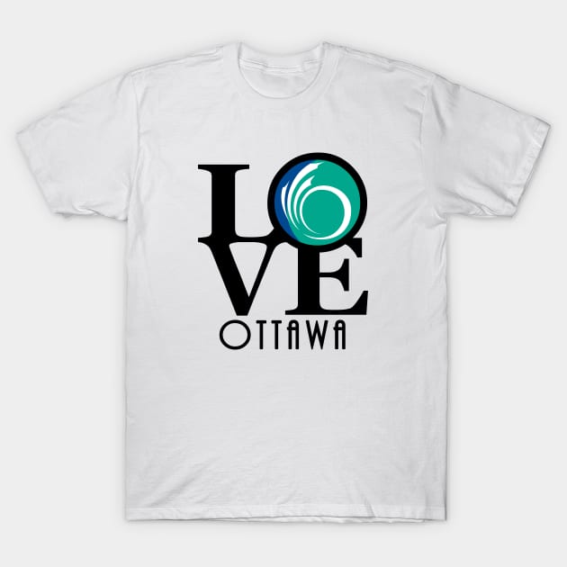 LOVE Ottawa (city flag) T-Shirt by Canada